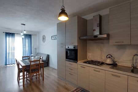 Kitchen and dining area
