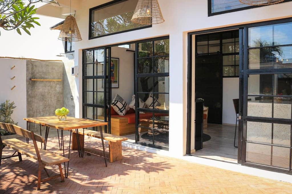 Terrace with outdoor dining area