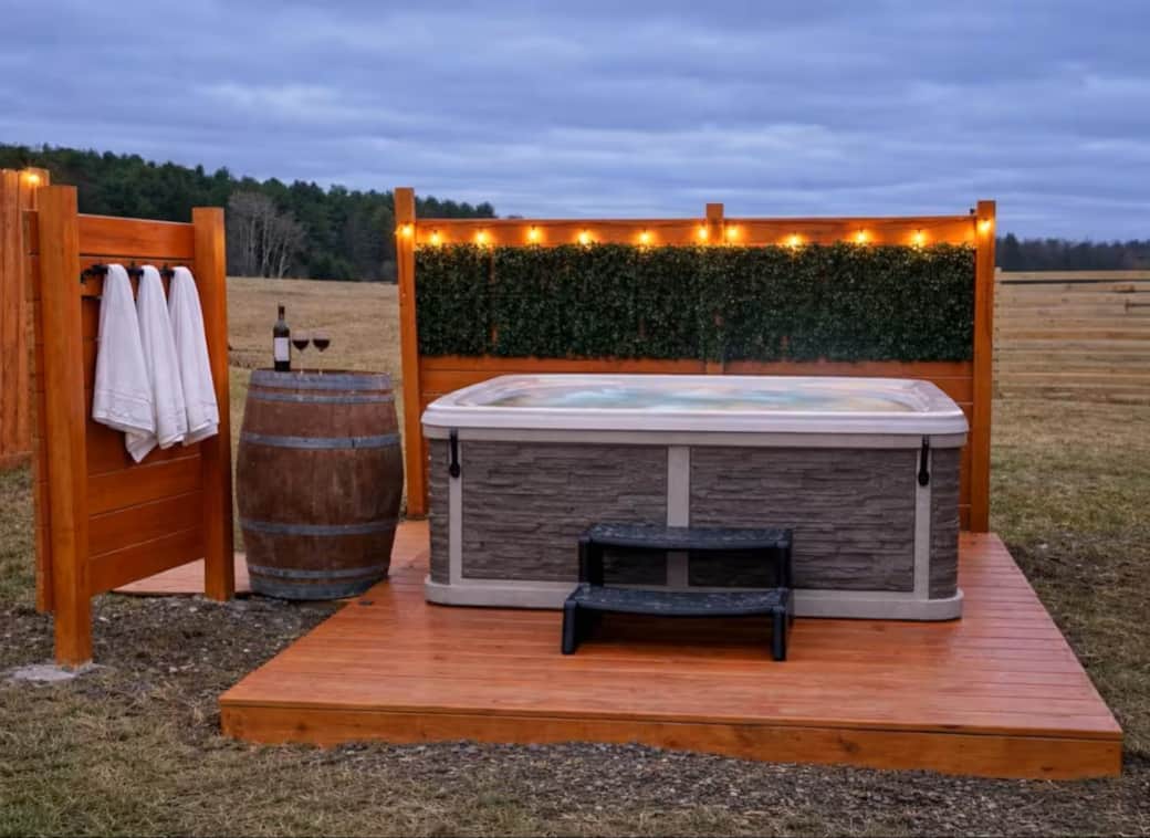 Hot tub front Hot tub front