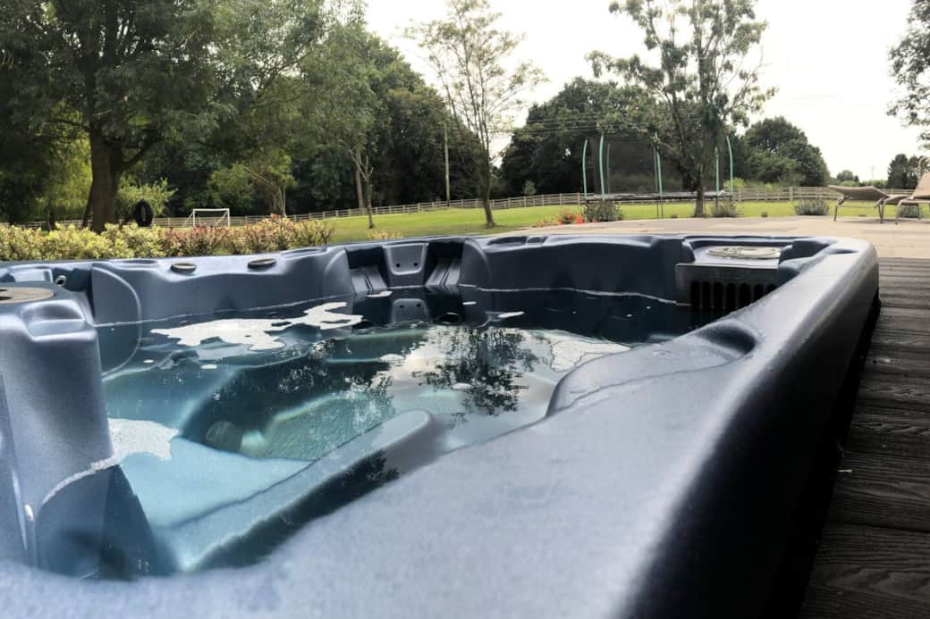 The view from the hot tub, overlooking one acre of garden The view from the hot tub, overlooking one acre of garden