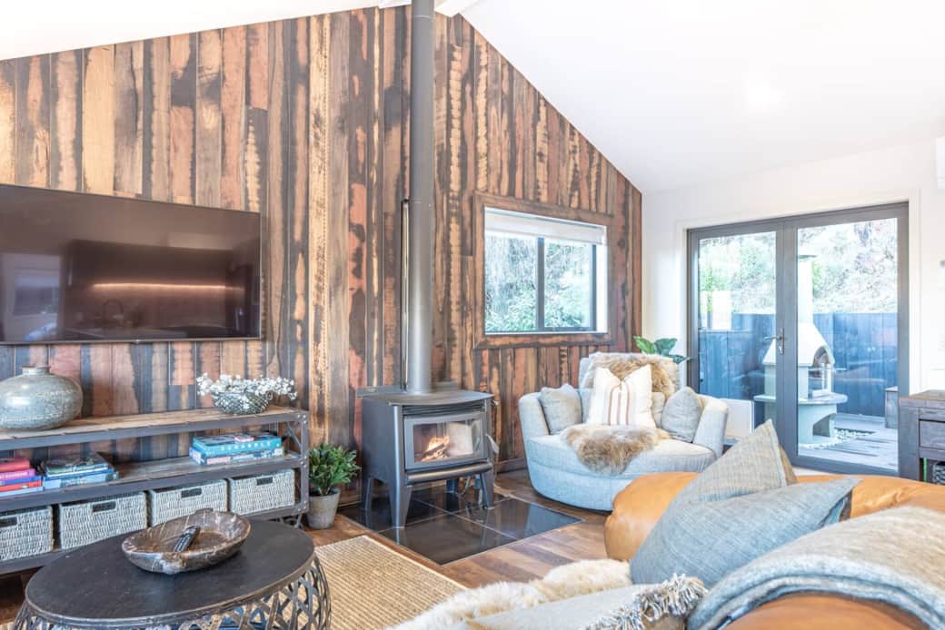 Enjoy the wood burner to set the ambience.