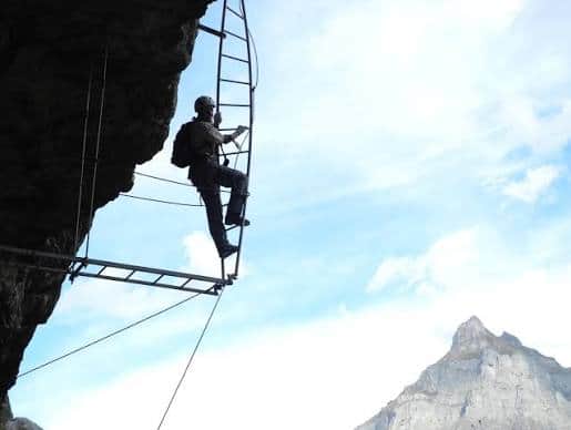 Via ferrata climbing near Grindelwald