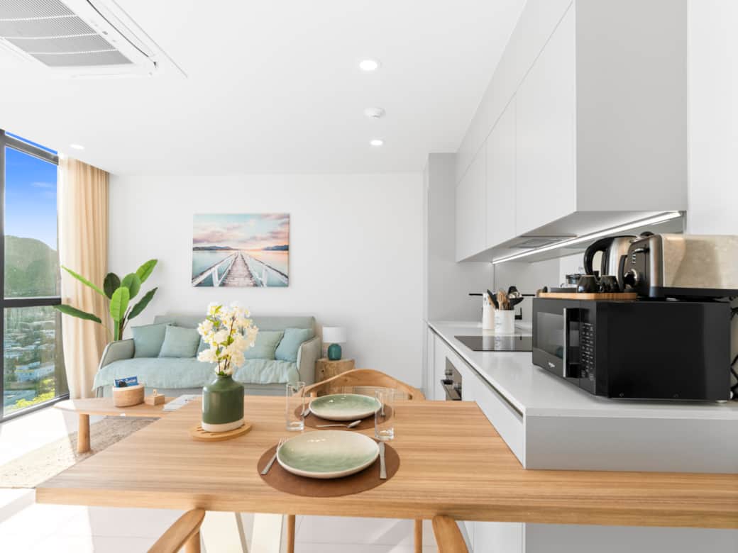 Espace de vie + coin cuisine