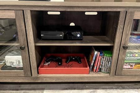 X box and games available in game room, located downstairs.