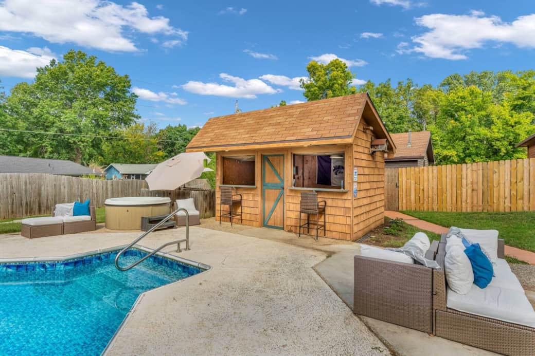 Cabana and Pool