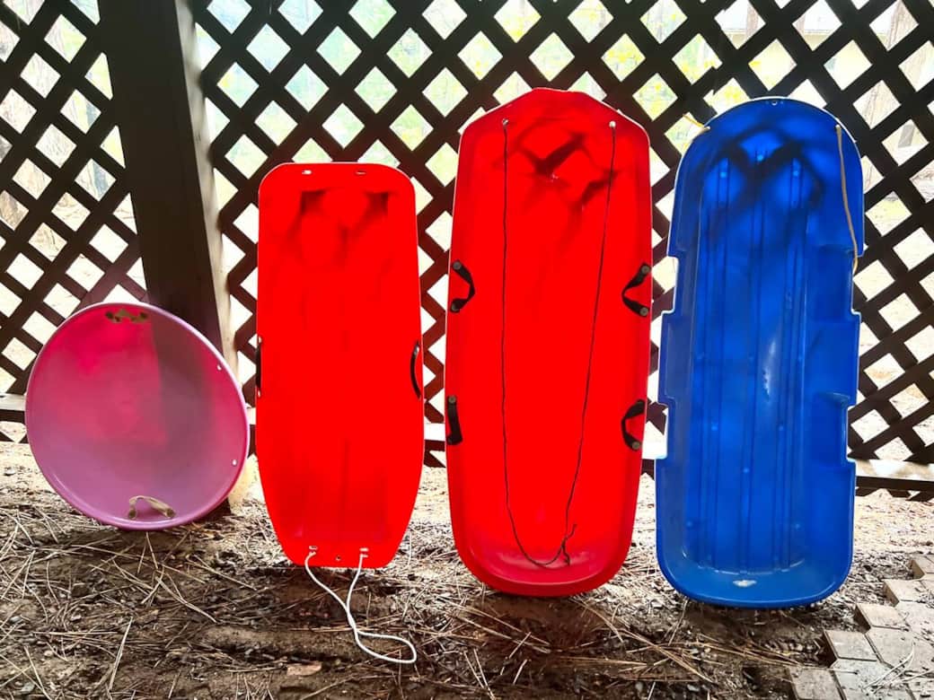 Sled right outside your front door!