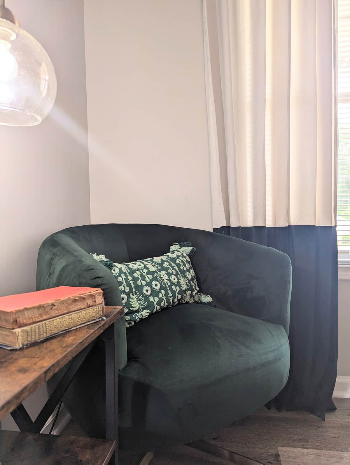 Cozy reading corner