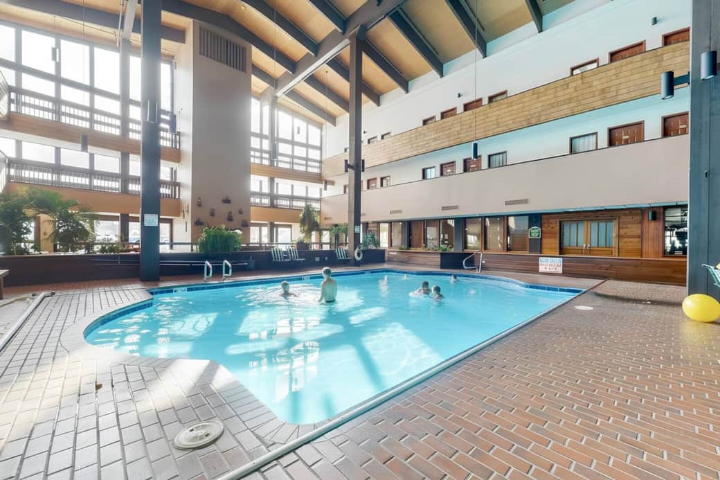 Year round swimming in the indoor pool is a favorite way for the whole crew to unwind after a full day of fun.