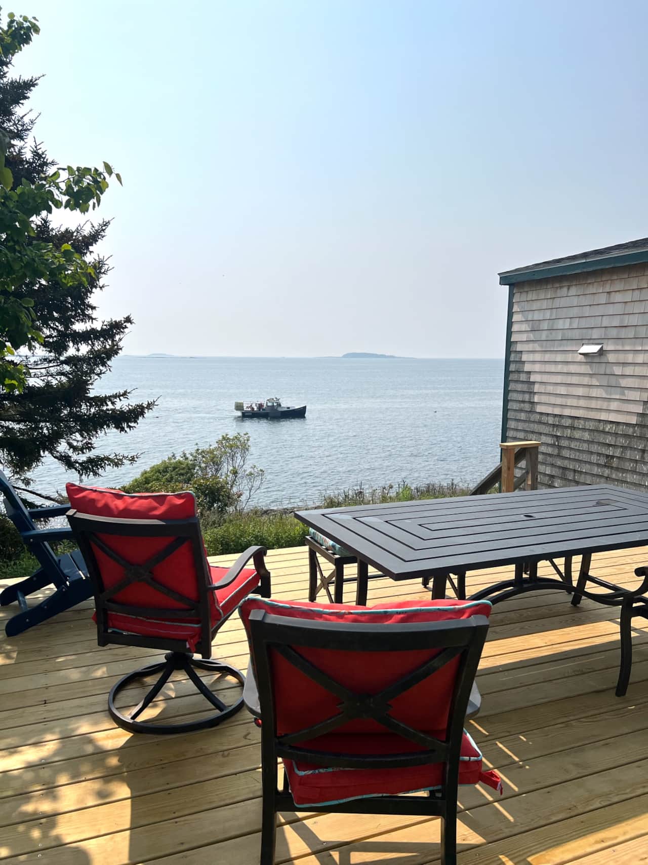 Deck view Lobster Boat