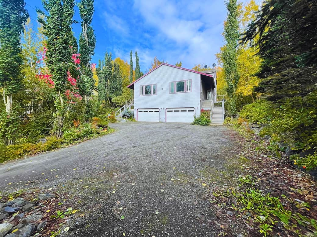 Exterior front- landscaped foliage