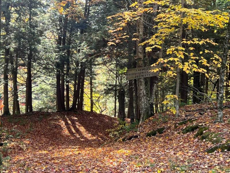 Entrance to Trapp’s trail network