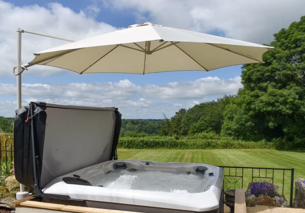 Hot tub with a view