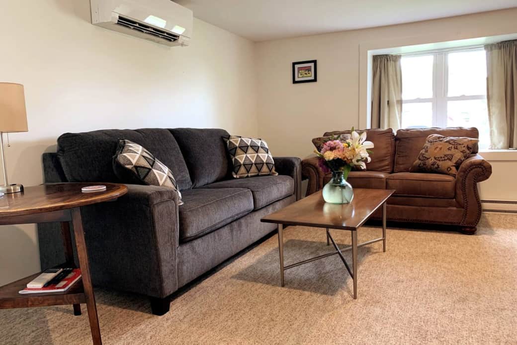 Great room seating is new and cozy Great room seating is new and cozy