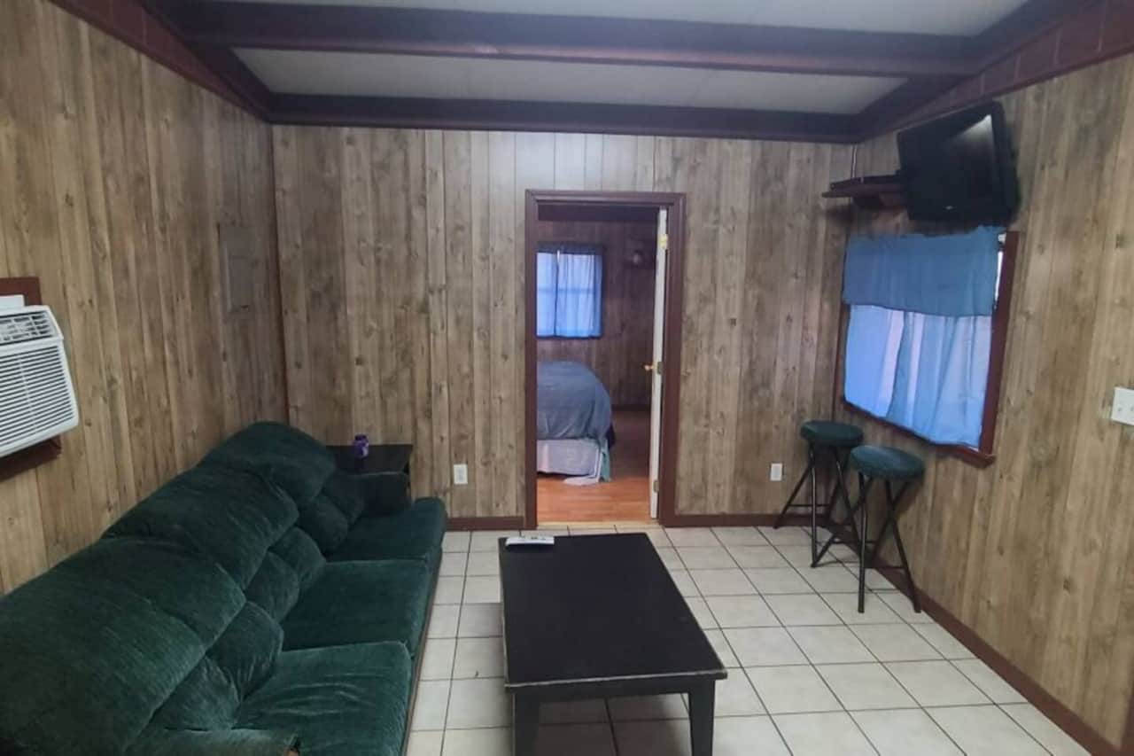 Living room with sofa bed
