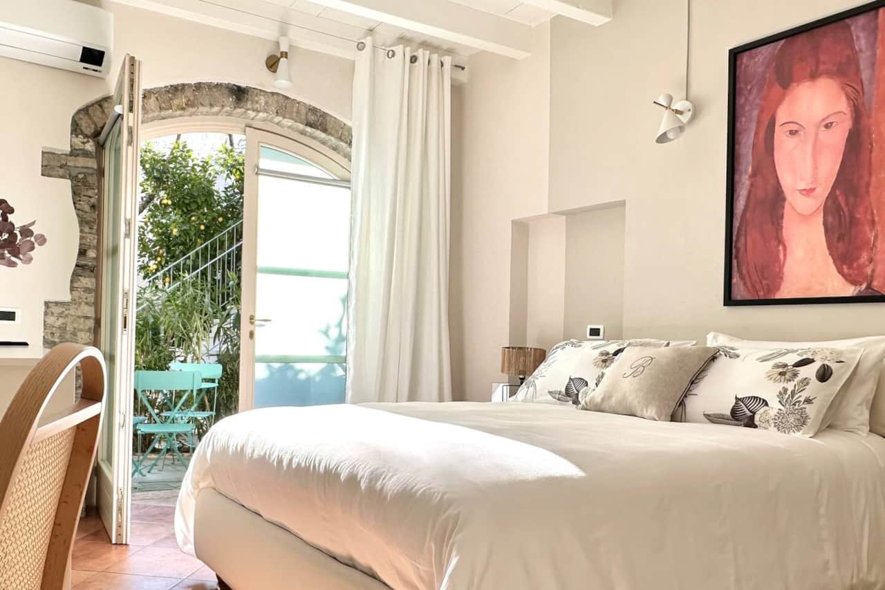 Apartment - Bedroom with air conditioning and terrace