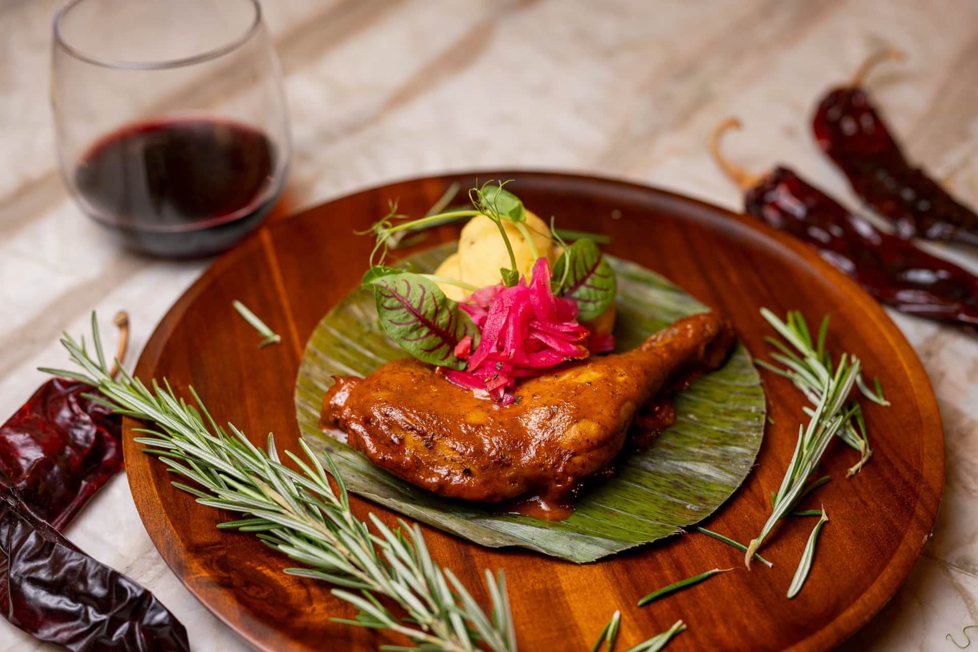Yucatan-style Pollo Pibil at Villa TuluMar