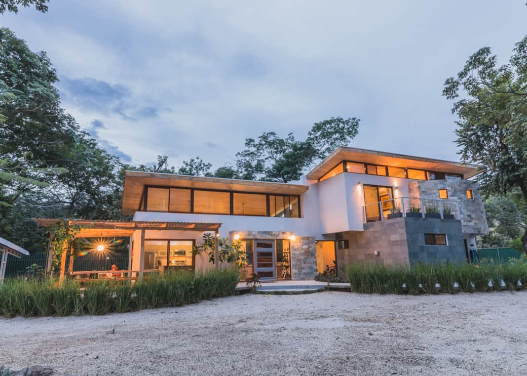 Front of the main villa