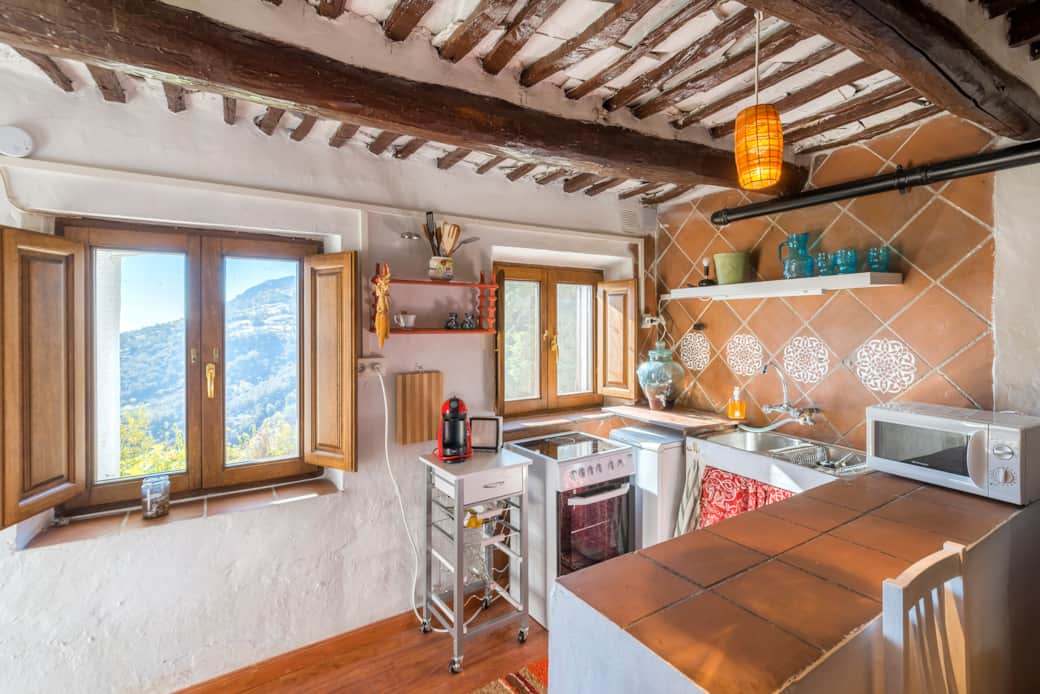 Cocina con vistas