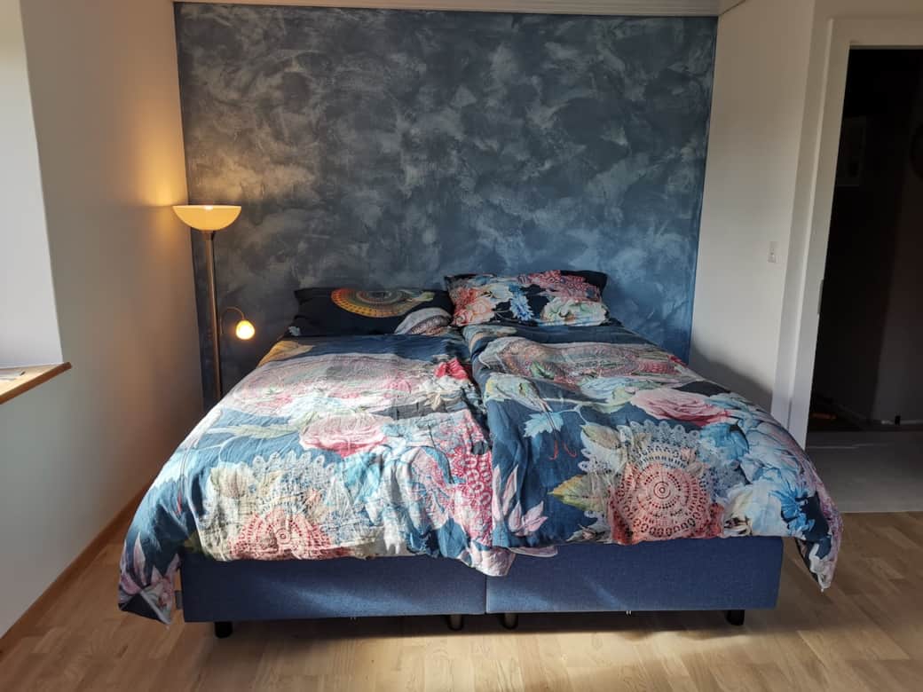 Chambre bleu avec lit Queen size ou 2 lits simple Chambre bleu avec lit Queen size ou 2 lits simple