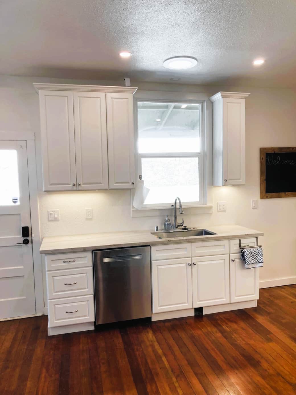 Kitchen back door for easy access