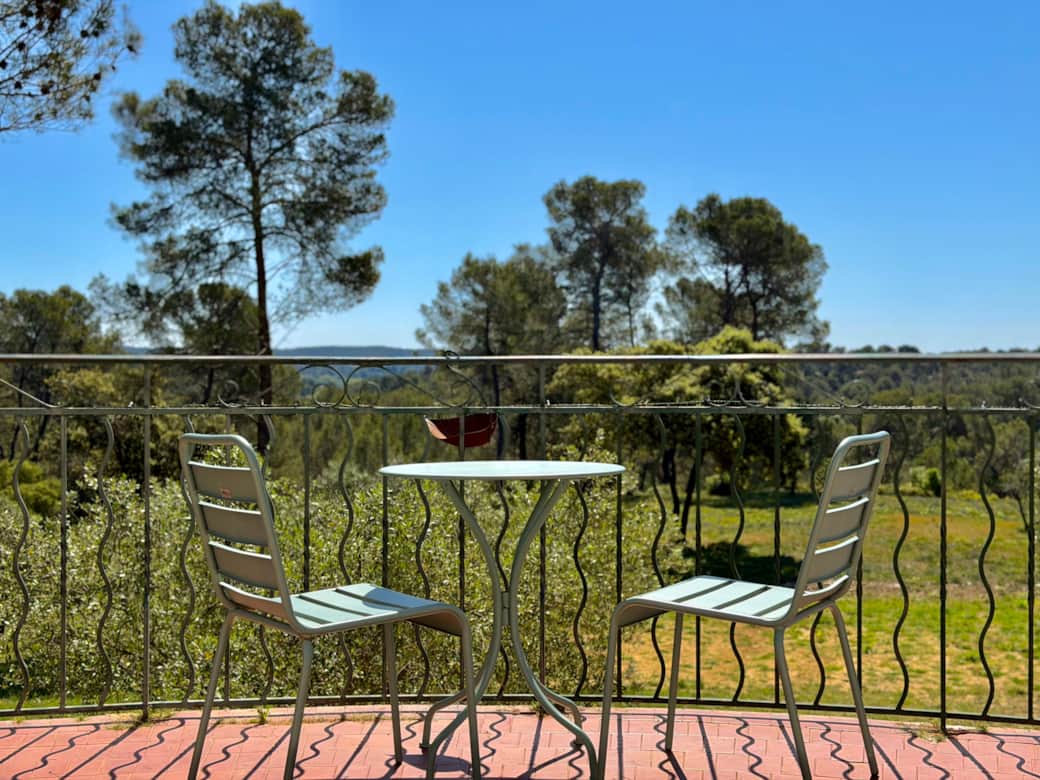 Balcon et parc