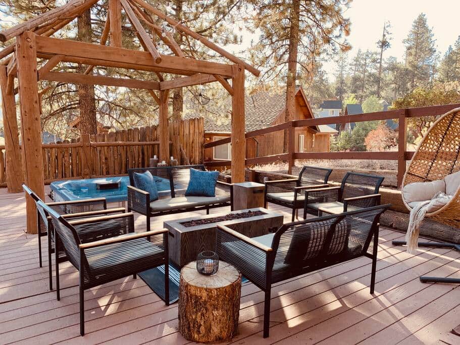 Relax and unwind at the outdoor fire pit