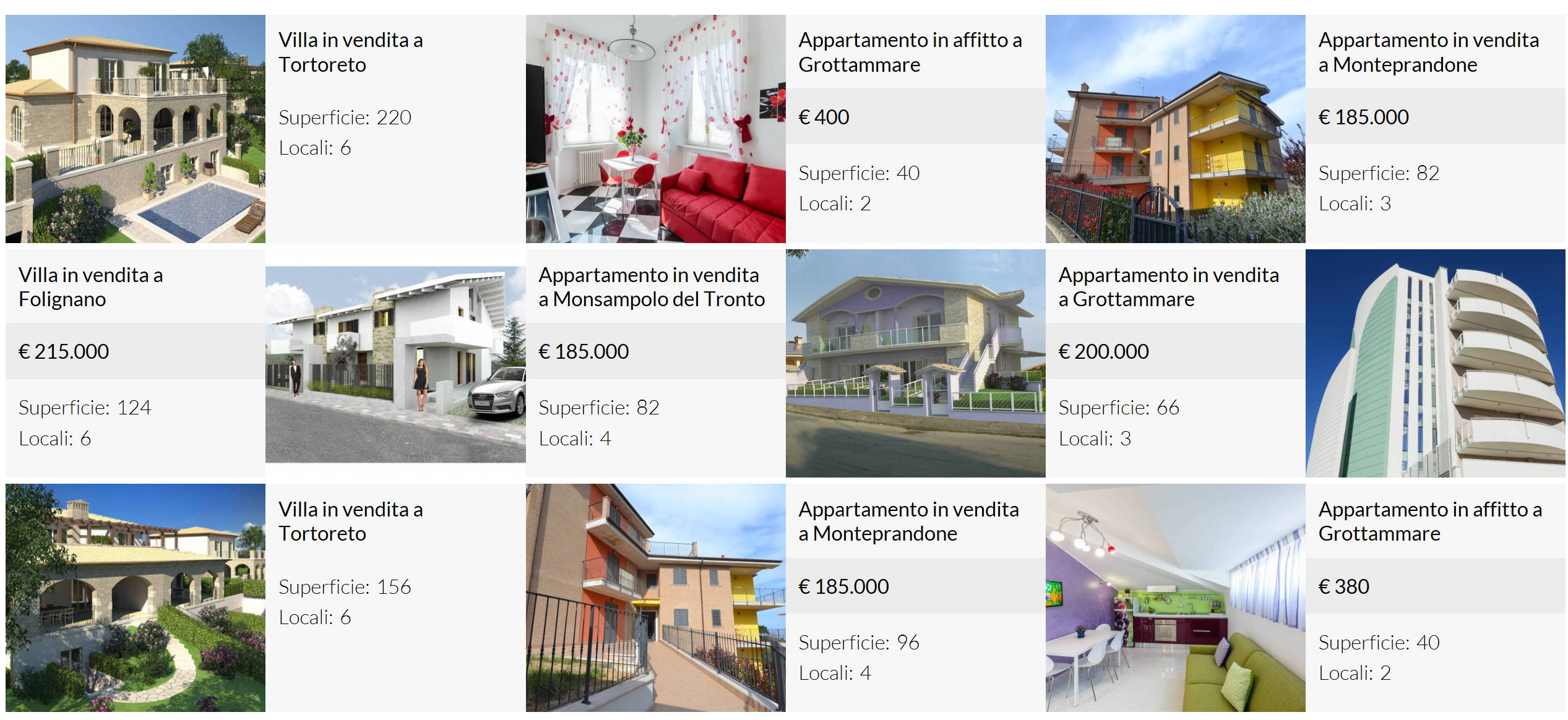 Annunci immobiliari sulla Riviera delle Palme
