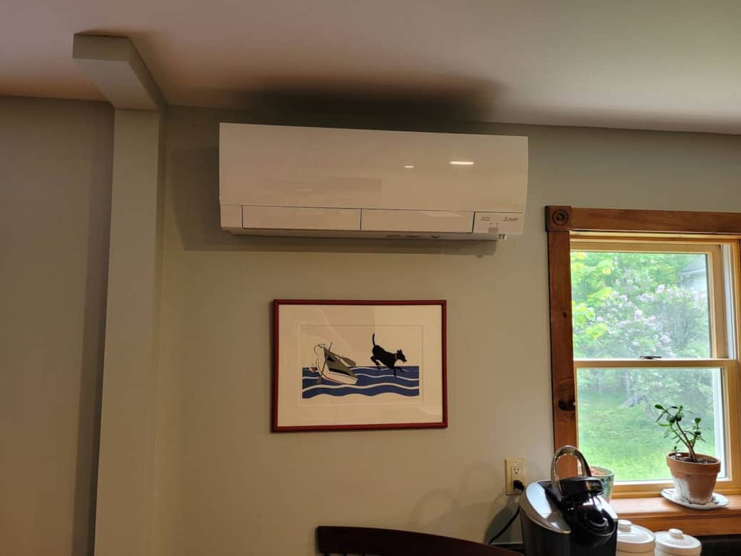 Heat pumps provide adjustable cooling and heat for four season comfort.