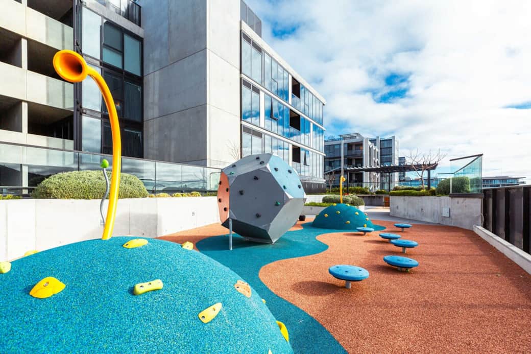 Kids playing area in Metropal two on the podium level