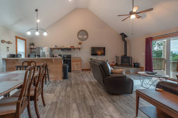 Plenty of space for eating, enjoying a fire or just relaxing.