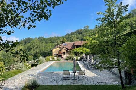 View from across the pool at Villa San Lorenzo