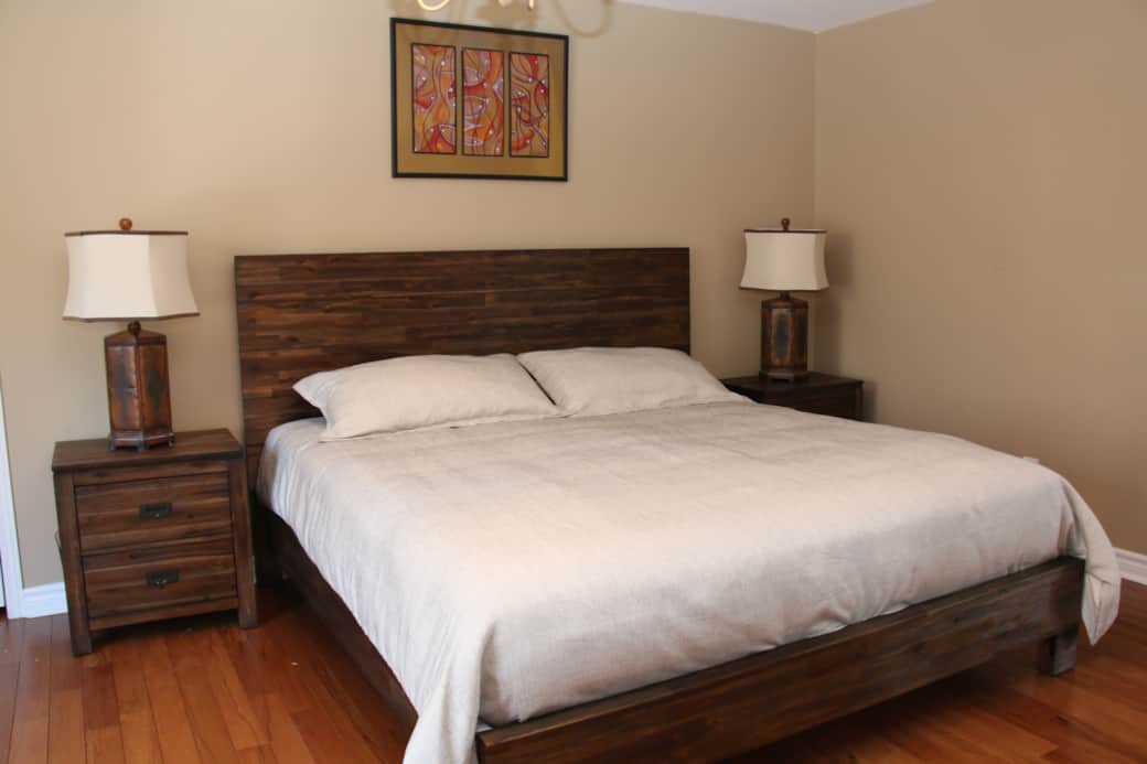 Master bedroom king bed