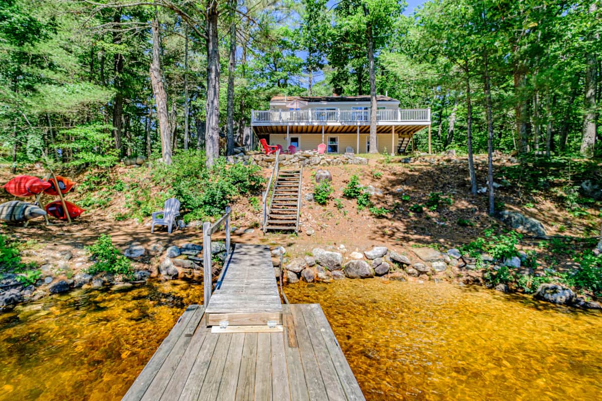Camp Henry A Little Sebago Waterfront Cabin Vacation Home in Gray