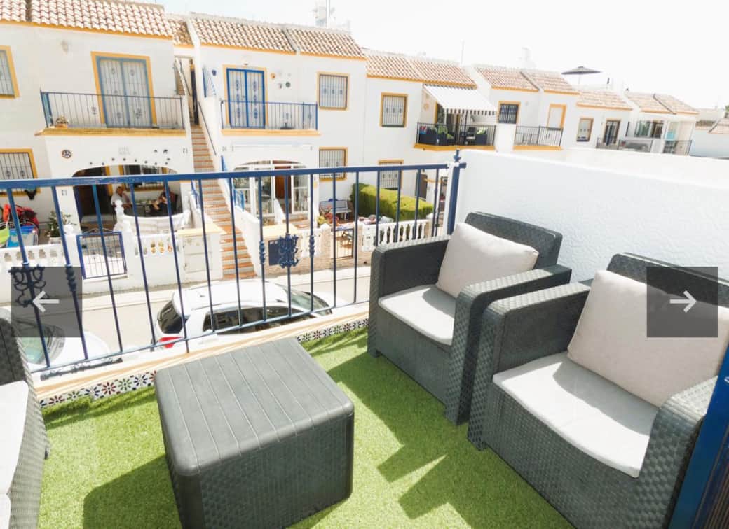 South facing balcony