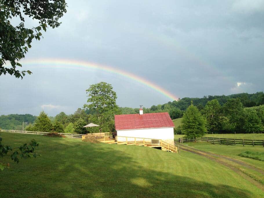 Double rainbow. 