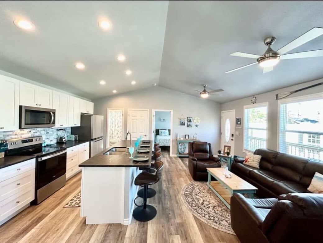 Kitchen and living room
