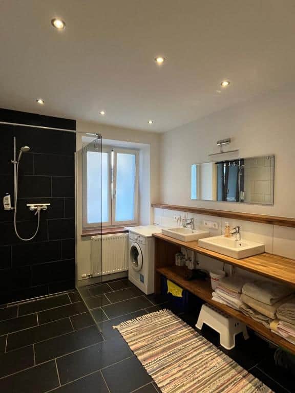 Bathroom with a walk-in shower