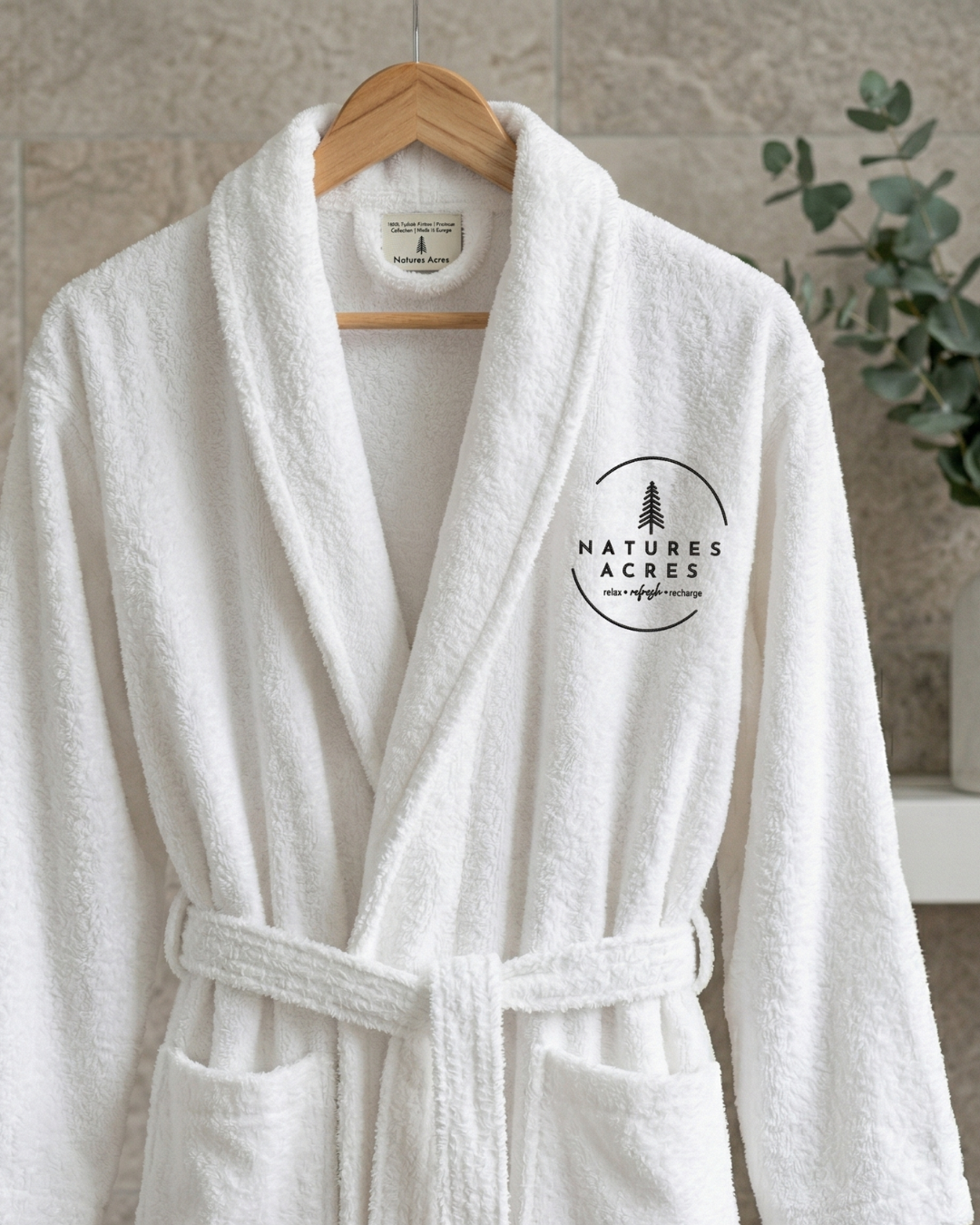 Luxury bathrobe at Natures Acres