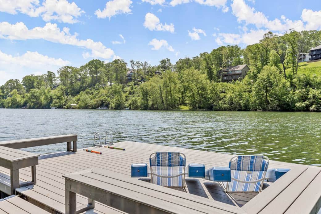 These lounge chairs also float in the water.