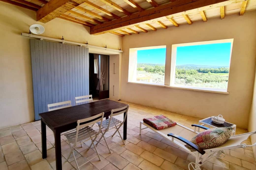 Terrasse privative avec magnifique vue