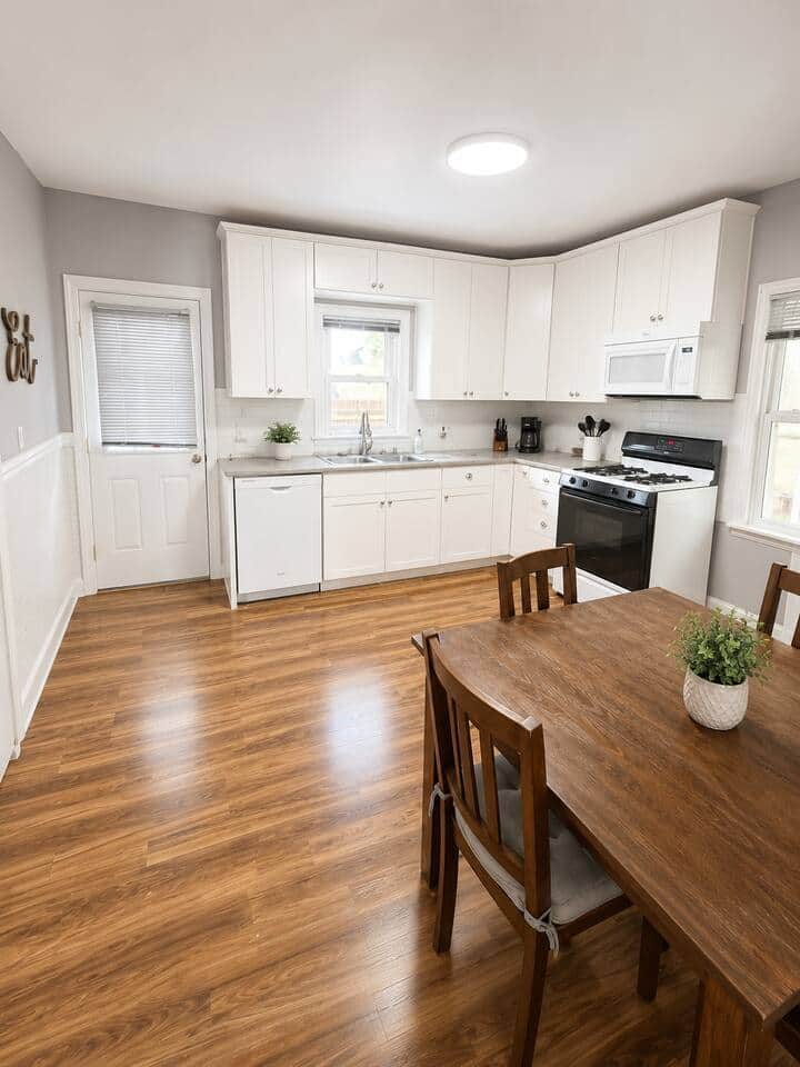 kitchen with dining room