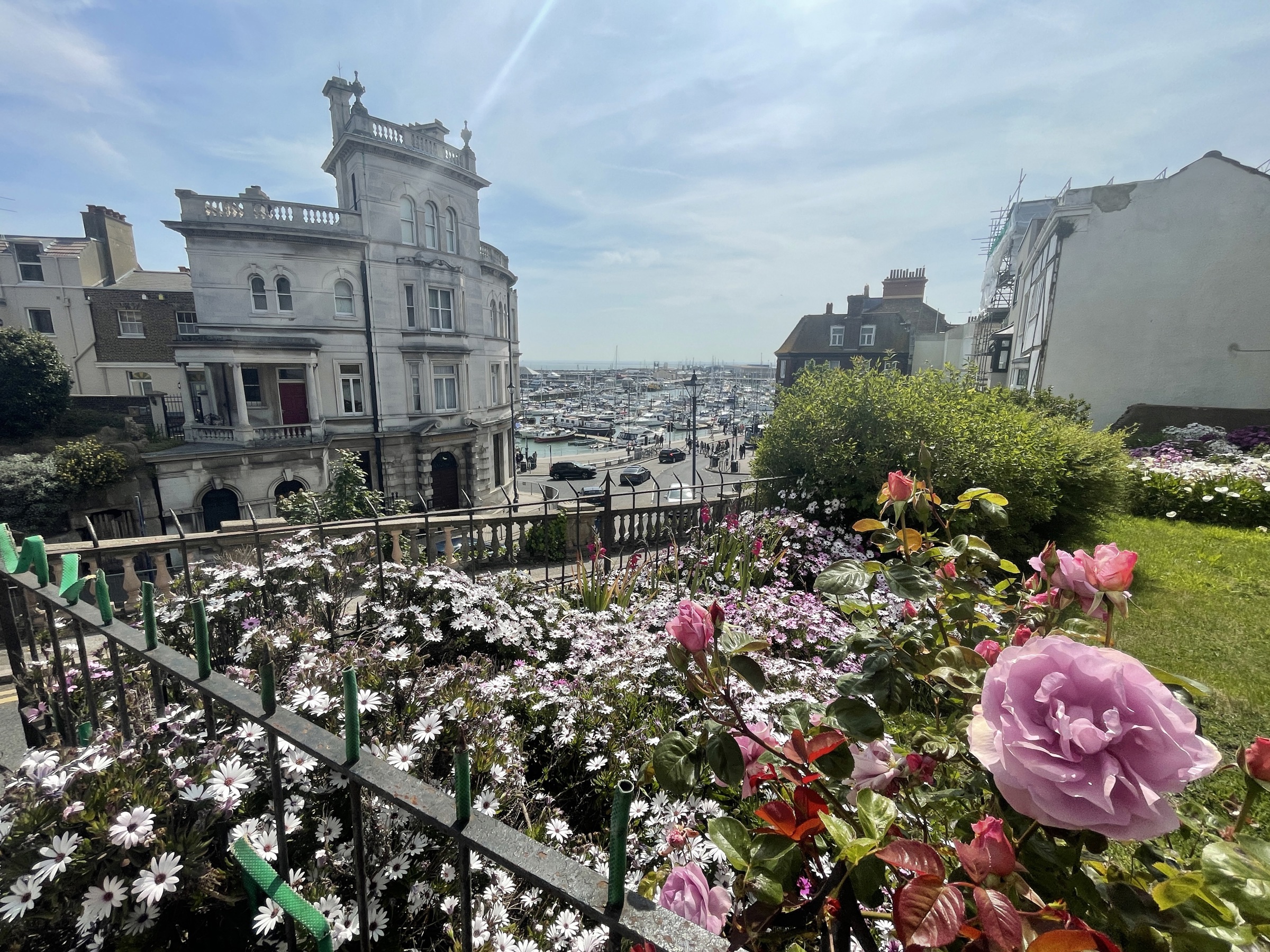 Rose Garden in front of Ramsgate Marina