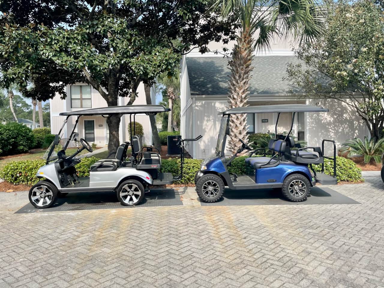 The rental comes with two golf carts for easy access around the resort!
