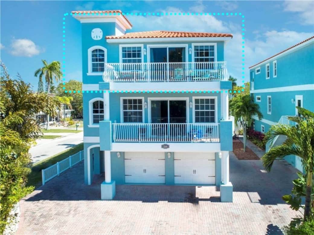 TOP FLOOR UNIT with no shared walls; enjoy a partial gulf view from the expansive front balcony!