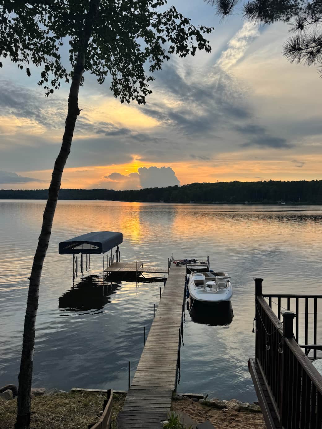 Sunset over the Lake
