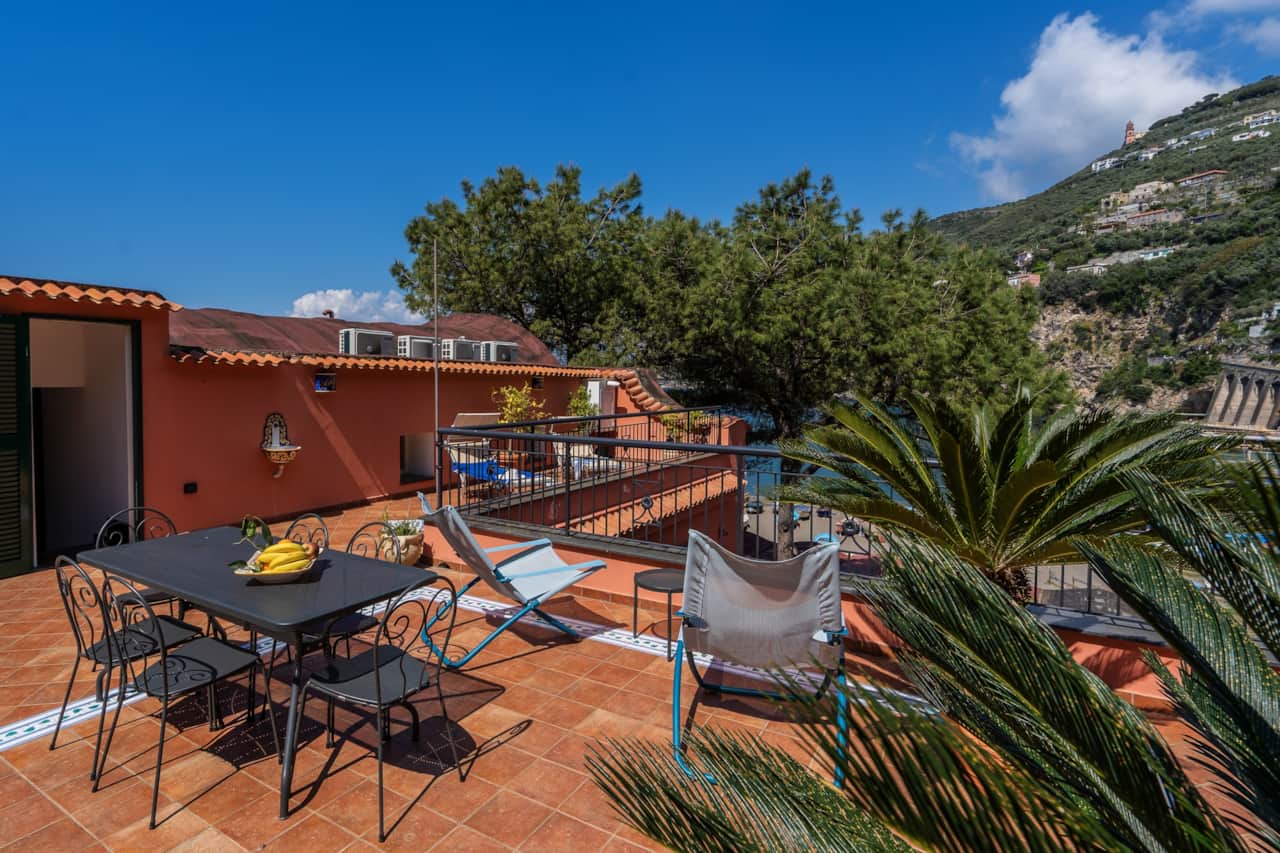 Private terrace. A parasol will be provide during your stay
