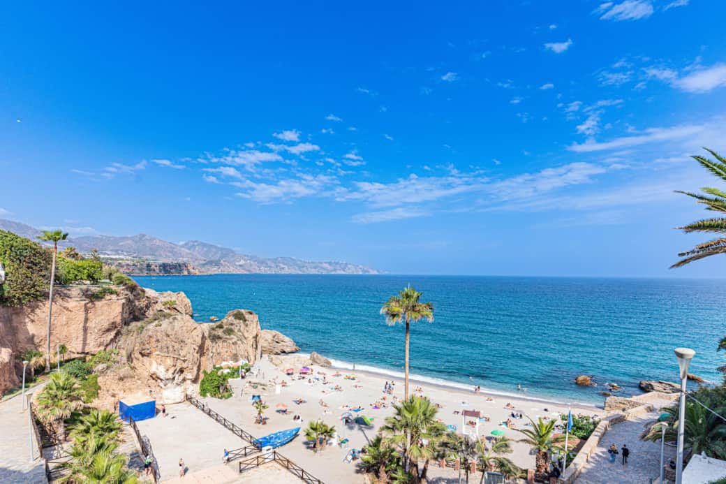 Nerja beach, Malaga, Costa del Sol Nerja beach, Malaga, Costa del Sol