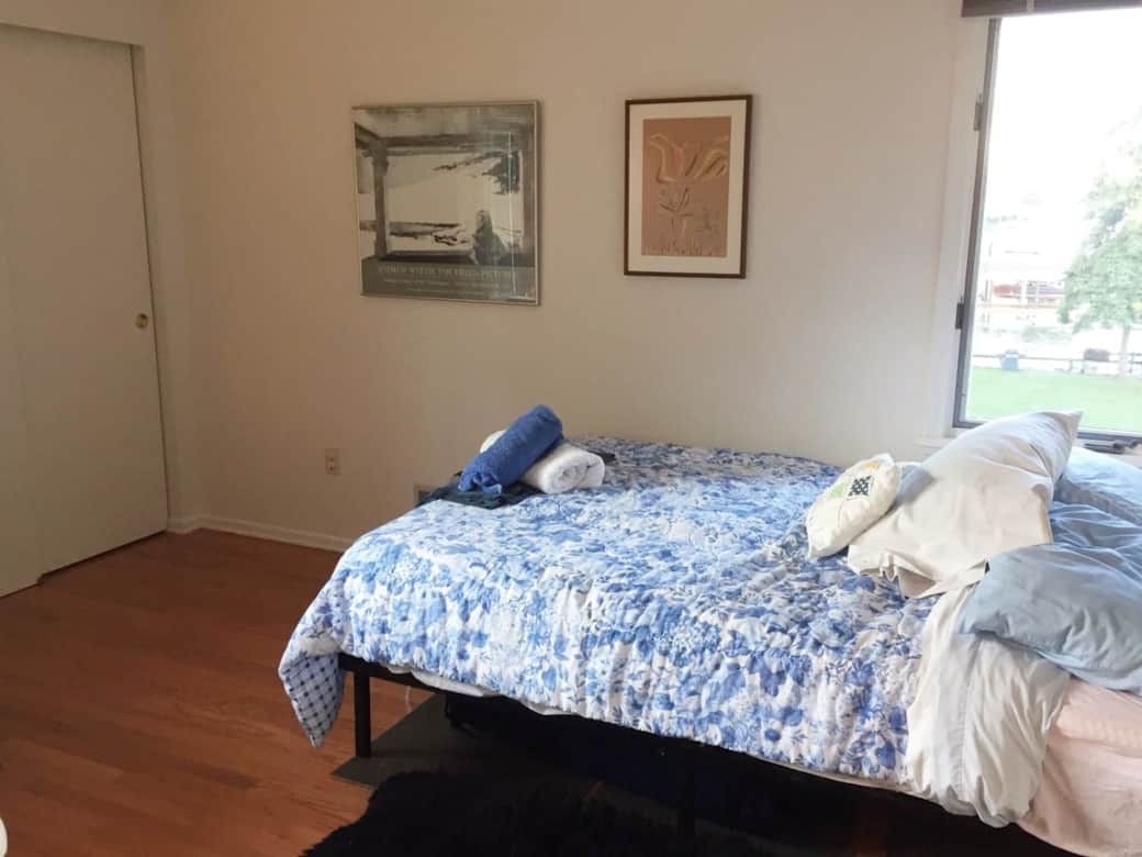 Water view - 2nd floor 2nd bedroom.  Air mattress can be blown up for 4 or 5th person.  You will need to prepare the air bed yourselves if this reservation is made after the cleaning service has cleaned after the last guest left. Bed is now lower