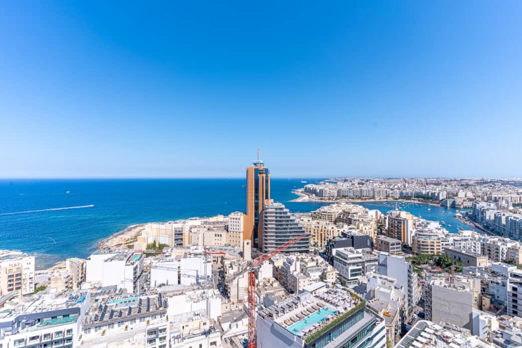 Panoramic view of the city skyline
