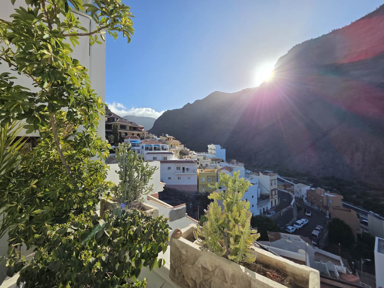 Blick vom Balkon